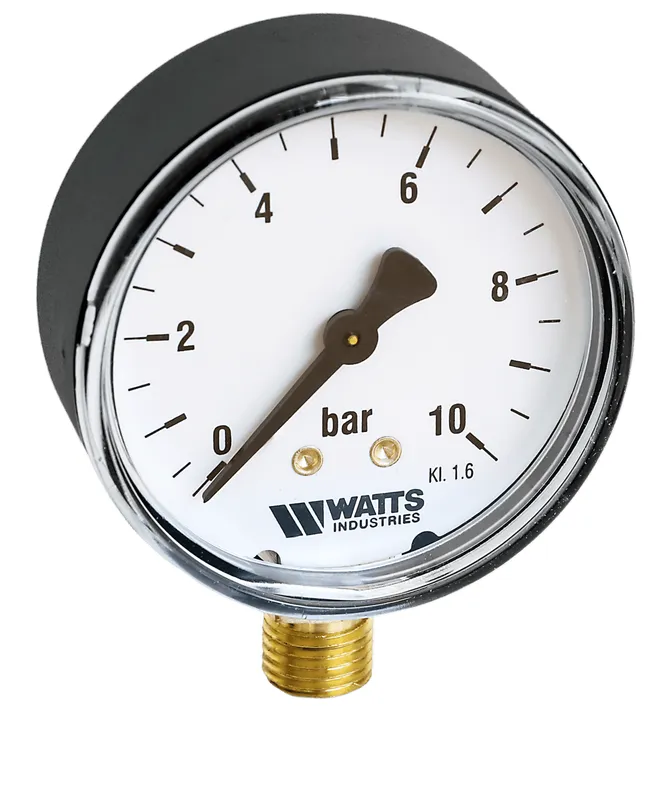 WATTS Manometer DN 63 radial F+R200 63/25 G1/4B, 0 - 25 bar, d 63 mm