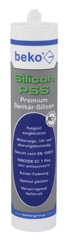 Beko PSS Premium-Sanitär-Silicon 310 ml Nr. 225 100 01 transparent