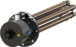 JT V4A Flanschheizung 6 kW mit Regler u. Begrenzer, ET: 380 mm