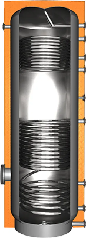 JT V4A Brauchwassersp. JEBS2 500 Silber 490 L, 0,9+1,7 qm, ERP B, Höhe 1890mm