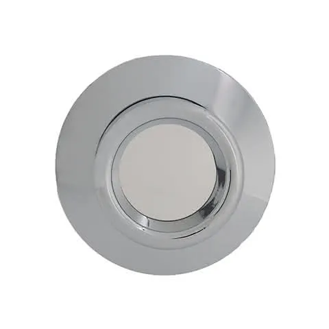 DM Blindrosette Chrom für Koax G2 best. aus Rosette, Zylinder u. Blindplatte