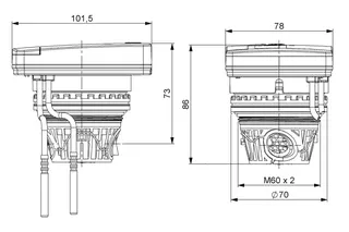 DM Kompakt-Wärmezähler TKS qp 1,5 TF 6,0mm f TH – Bild 2