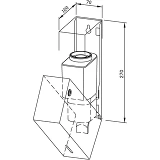 EWAR Seifenspender 700ml WP101-1 BxTxH:70x120x270mm, geschliffen – Bild 2