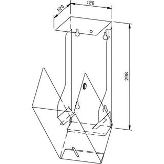 EWAR Toilettenpap.-Einzelblattsp. WP169 BxTxH:120x120x298mm, geschliffen – Bild 2