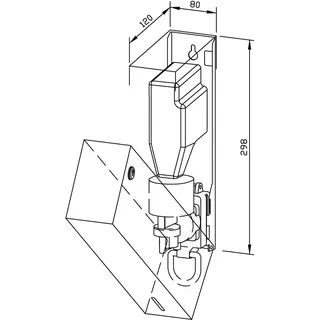 EWAR Seifenschaumspender 400ml WP103 BxTxH:80x120x298mm, geschliffen – Bild 2