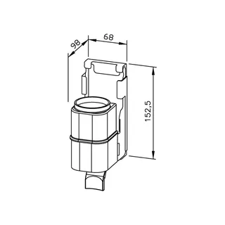 EWAR Seifenspender 200ml WP174 BxTxH:68x98x153mm, geschliffen – Bild 2