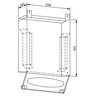 EWAR Handtuchspender 500 Blatt WP176 BxTxH:298x120x360mm, geschliffen – Bild 2