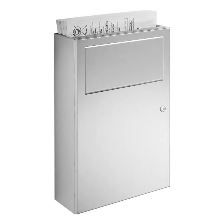 EWAR Hygiene-Abfallbehälter 5l WP137 BxTxH:298x120x448mm, geschliffen