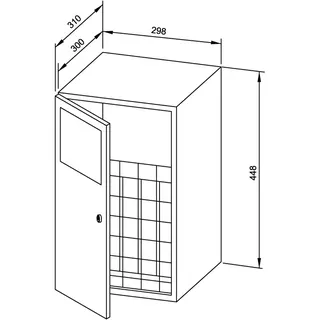 EWAR Abfallbehälter 18l WP139 BxTxH:298x310x448mm, geschliffen – Bild 2