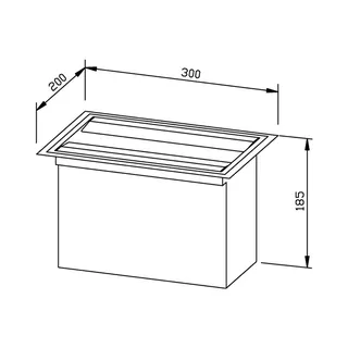 EWAR Handtuchspender 250 Blatt WP117 BxTxH:300x200x185mm, geschliffen – Bild 2