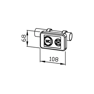 EWAR Spülkastenauslöser 868,4 MHz BA063 BxTxH:68x71x108mm – Bild 2