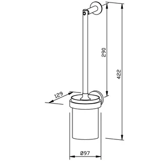 EWAR Bürstengarnitur AC221 BxTxH:97x129x430mm, geschliffen – Bild 2