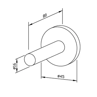 EWAR Reserve-Toilettenpapierhalter AC222 BxTxH:40x80x40mm, geschliffen – Bild 2