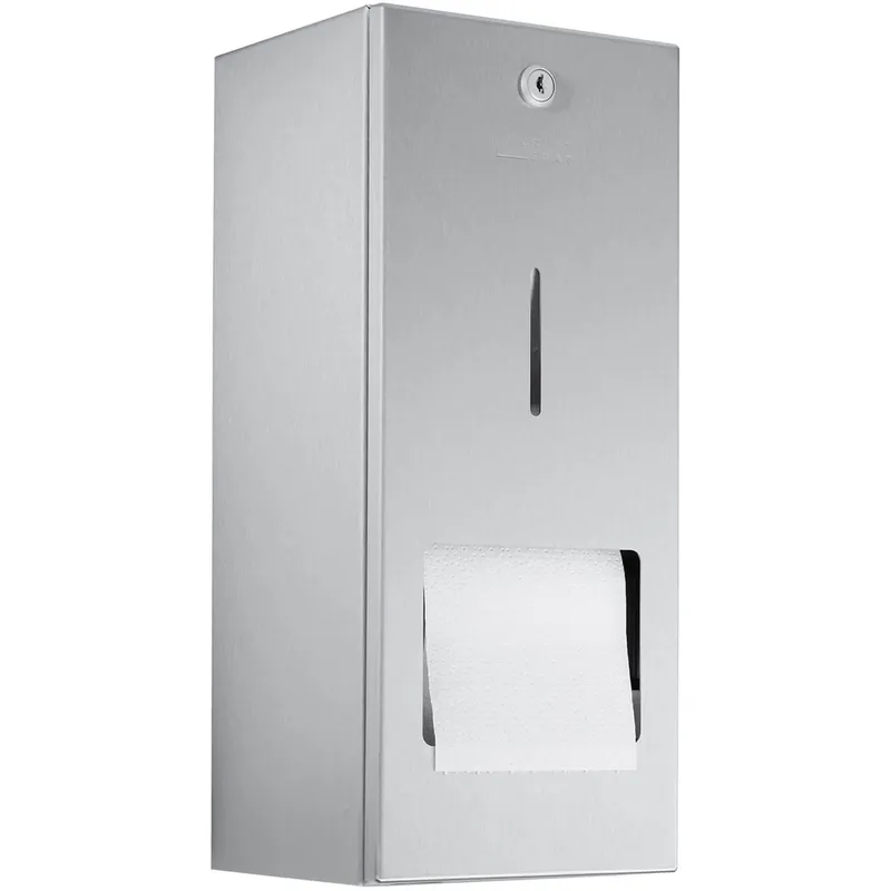 EWAR Toilettenpapierh.+Res.-rolle WP164 BxTxH:148x150x348mm, geschliffen