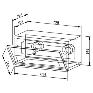 EWAR Handtuchspender 250 Blatt WP166 BxTxH:298x164x148mm, geschliffen – Bild 2