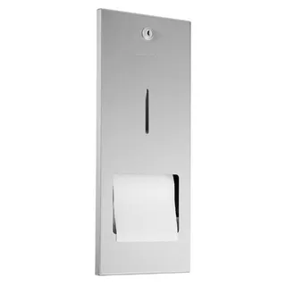 EWAR Toilettenpapierh.+Res.-Rolle WP167 BxTxH:148x150x348mm, geschliffen