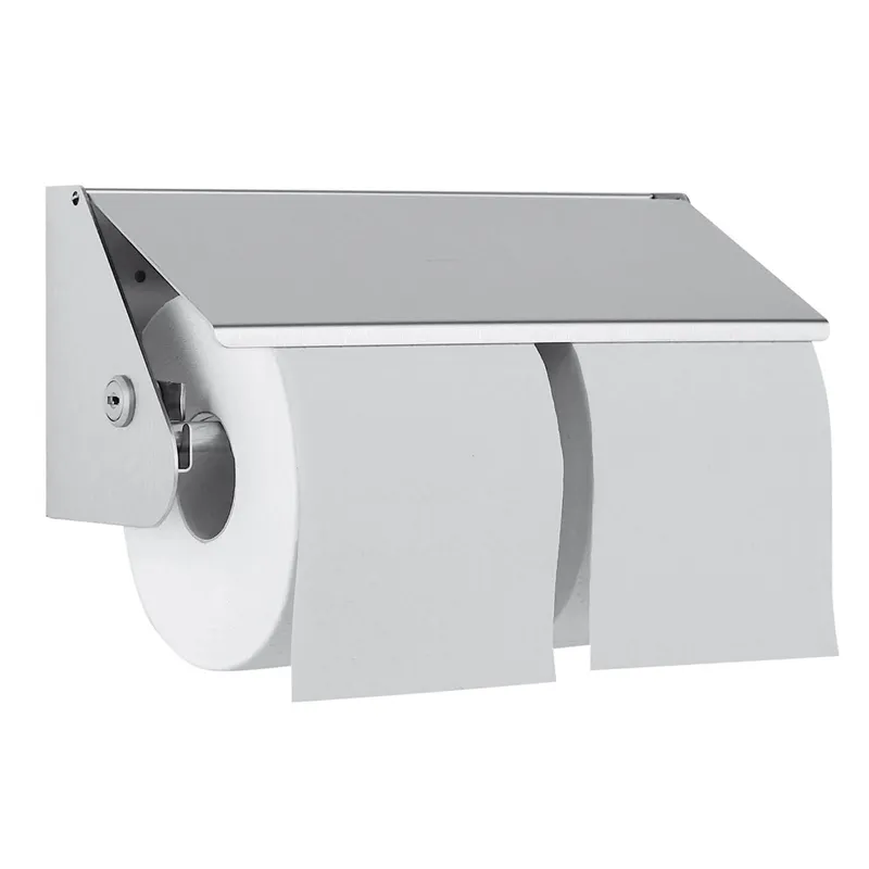 EWAR 2-fach Toilettenpapierhalter WP149 BxTxH:240x90x110mm, geschliffen