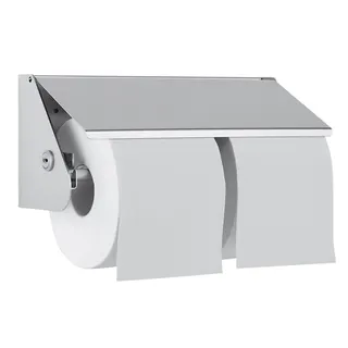 EWAR 2-fach Toilettenpapierhalter WP149 BxTxH:240x90x110mm, geschliffen