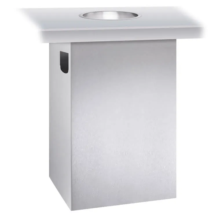EWAR Abfallbehälter 40l WP188 BxTxH:298x300x448mm, geschliffen