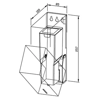 EWAR Sensor-Desi-Spender 700ml WP101e-7 BxTxH: 86x121x260 mm, geschliffen – Bild 2