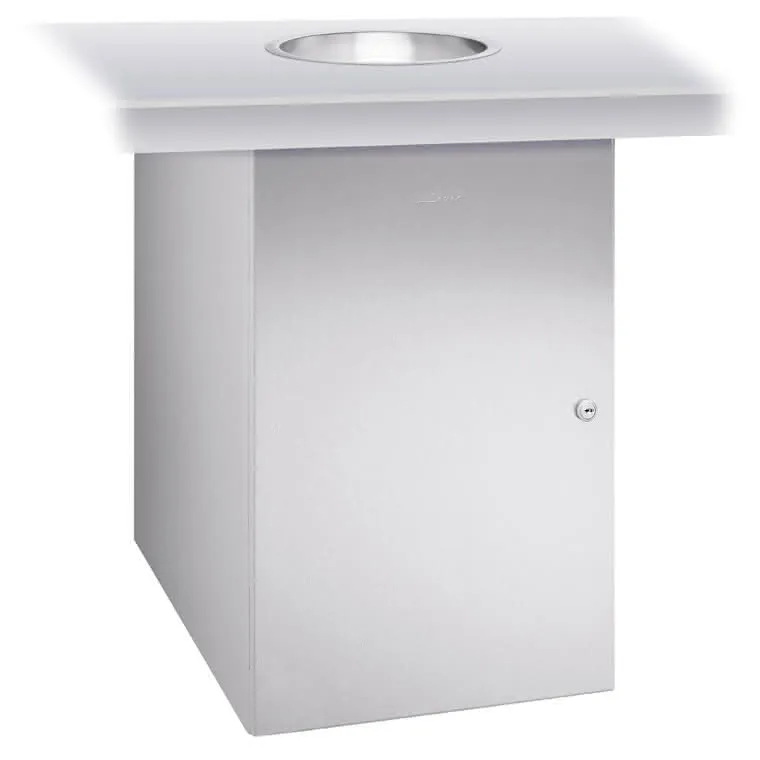 EWAR Abfallbehälter 43l WP198 BxTxH:298x510x450mm, geschliffen