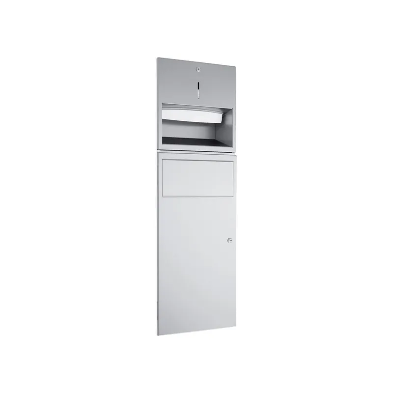 EWAR Kombination Papier/Abfall WP530 BxTxH:298x120x898mm, geschliffen