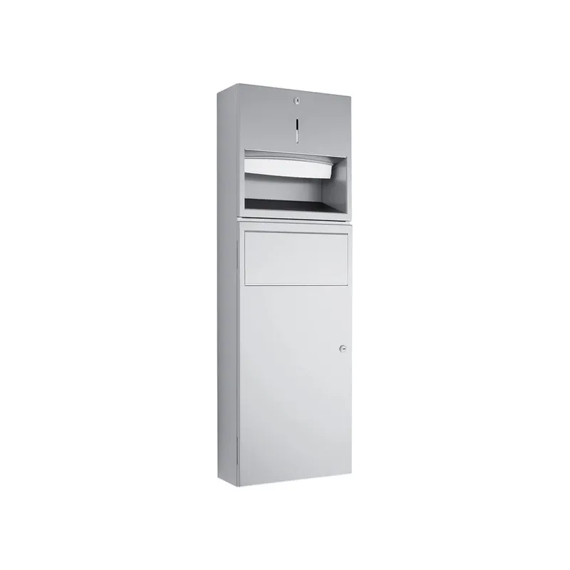 EWAR Kombination Papier/Abfall WP535 BxTxH:298x120x898mm, geschliffen