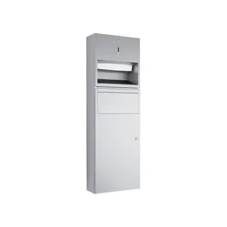 EWAR Kombination Papier/Abfall WP535 BxTxH:298x120x898mm, geschliffen
