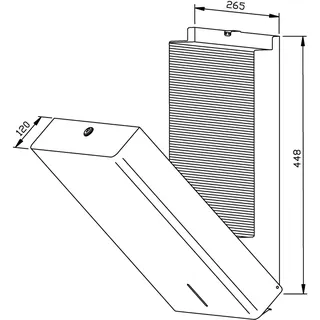 EWAR Handtuchspender 750 Blatt PP111 BxTxH:265x120x448mm, geschliffen – Bild 2