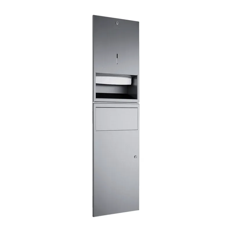 EWAR Kombination Papier/Abfall WP540 BxTxH:298x120x1048mm, geschliffen