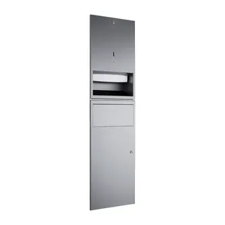EWAR Kombination Papier/Abfall WP540 BxTxH:298x120x1048mm, geschliffen
