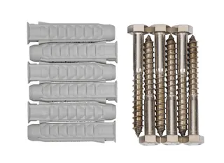 EWAR Befest.-set 2 f. Stütz(klapp)griffe BxTxH:15x15x76mm