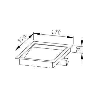 EWAR Einwurfklappe WP158-1 BxTxH:170x30x170mm, geschliffen – Bild 2