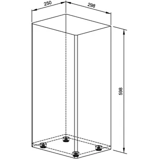 EWAR Abfallbehälter 45l PP182 BxTxH:298x250x598mm, geschliffen – Bild 2
