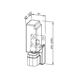 EWAR Sensor-Seifenspender 950ml WP173e BxTxH:87x129x293mm, geschliffen – Bild 2