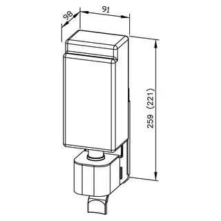 EWAR Seifenspender 950ml WP174-2 BxTxH:91x98x259mm, geschliffen – Bild 2