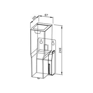 EWAR Sensor-Desi-Spender 950ml WP173e-7 BxTxH:87x120x248mm, geschliffen – Bild 2