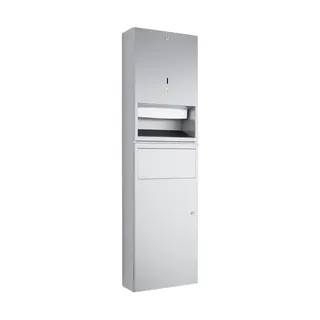 EWAR Kombination Papier/Abfall WP545 BxTxH:298x120x1048mm, geschliffen