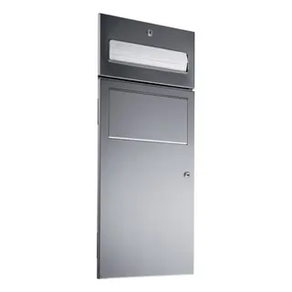 EWAR Kombination Papier/Abfall WP501 BxTxH:298x164x645mm, geschliffen