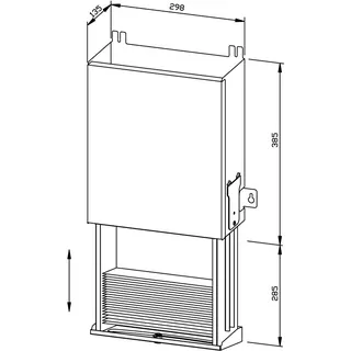 EWAR Handtuchspender 500 Blatt WP176-1 BxTxH:298x135x385mm, geschliffen – Bild 2