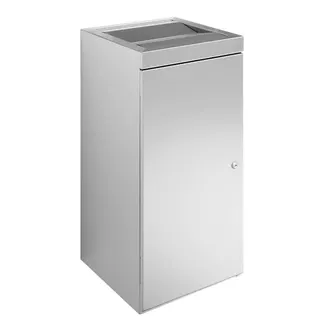 EWAR Abfallbehälter 36l mit Klappe WP180 BxTxH:298x308x598mm, geschliffen