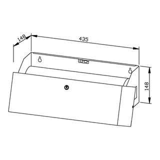 EWAR Papierauflagenspender WP2405 BxTxH:435x148x148mm, geschliffen – Bild 2