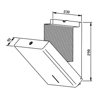 EWAR Handtuchspender 500 Blatt PP115 BxTxH:230x90x298mm, beschichtet RALxxxx – Bild 2