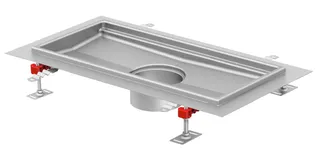 ACO Kastenrinne Hygiene Profil NKH 500x1030/ V2AStutzen zentrisch 515/515