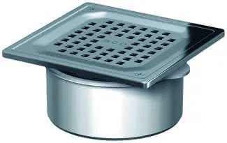 ACO Easy-Flow Aufsatzstück D125/ 150x150/ V2A