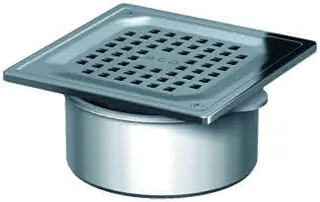 ACO Easy-Flow Aufsatzstück D125/ 150x150/ V2A