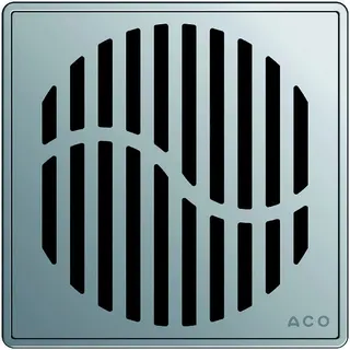 ACO ShowerDrain Rost 140x140/ Wave/ V2A/ K3/lose eingelegt