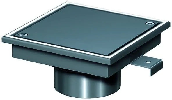 ACO Reinigungsverschl. FinorCR DN100 M125/90 Grad/ V2A/Deckel V2A verschraubt