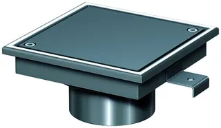 ACO Reinigungsverschl. FinorCR DN100 M125/90 Grad/ V2A/Deckel V2A verschraubt