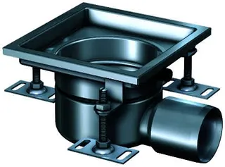ACO Kompaktablauf Variant CR DN70/1,5 Grad/1,6l/s/ V2A/Rahmen 200x200